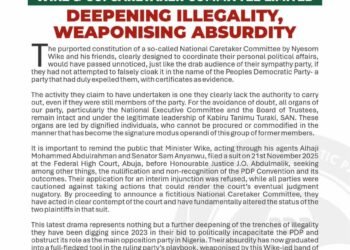 Wike & Co. Caretaker committee Limited: Deepening Illegality, weaponising absurdity