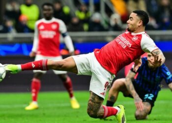 UCL: Jesus brace fires Arsenal past Inter, seals last-16 spot