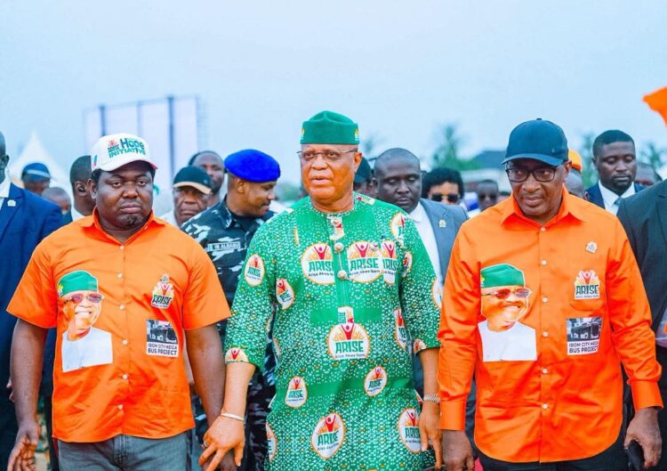 Eno flags off construction of Ibom CNG mass transit terminal in Uyo