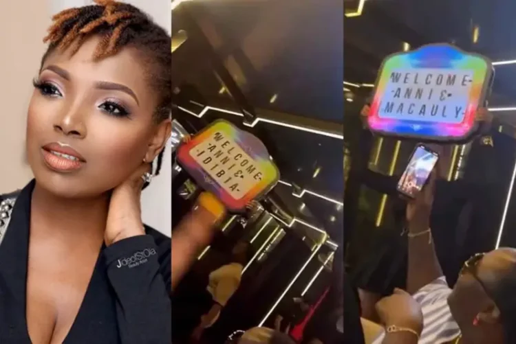 Annie Macaulay rejects ‘Idibia’ surname at Lagos Night Club