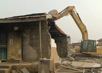 Gov. Ododo demolishes criminal hideouts in Okene