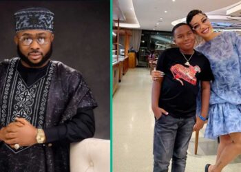 Olakunle Churchill pens emotional message to son and Tonto Dikeh