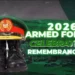 FG begins 2026 Armed forces celebration, Remembrance activities