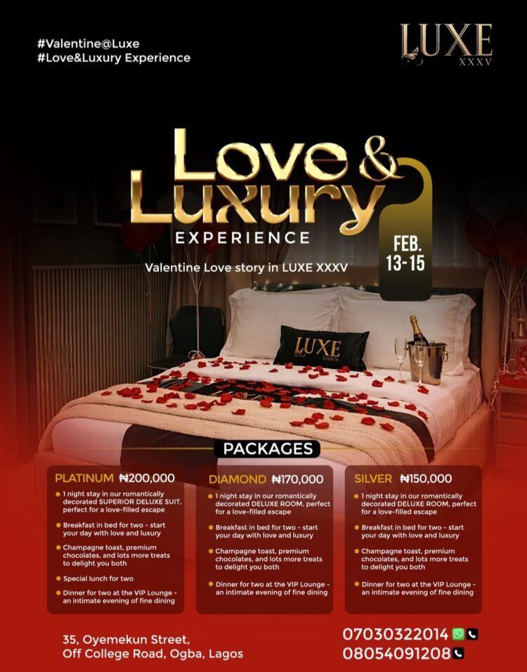 LUXE 35 hosts exclusive Valentine evening experience in Lagos