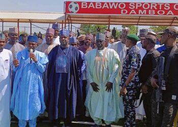Borno Acting gov unveils Hon. Jaha’s sports, women devt centres in Damboa