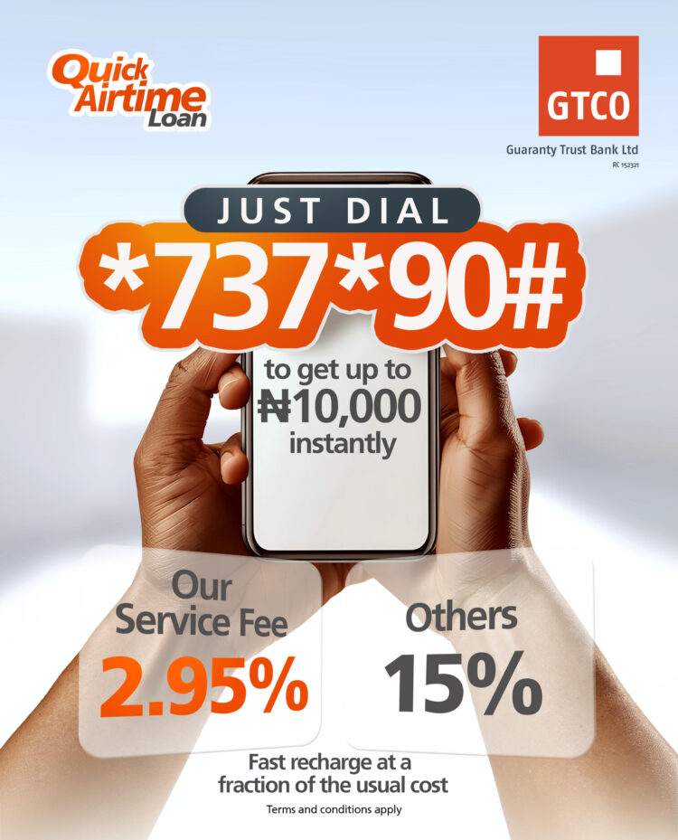 GTBank launches quick airtime loan at 2.95%