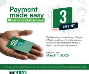 FAAN announces pick-up points for Go-Cashless cards