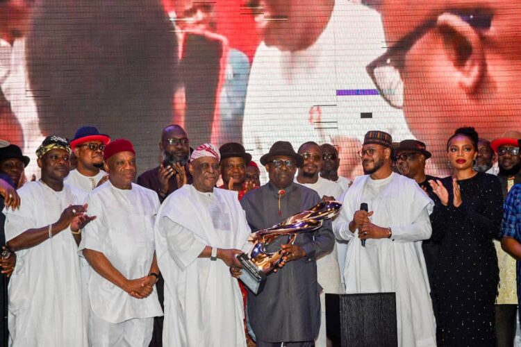 Fubara dedicates award to Wike, says he acts weak for peace in Rivers