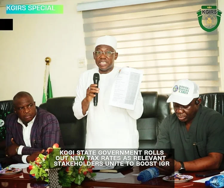 Kogi govt unveils new tax rates to boost fiscal reform