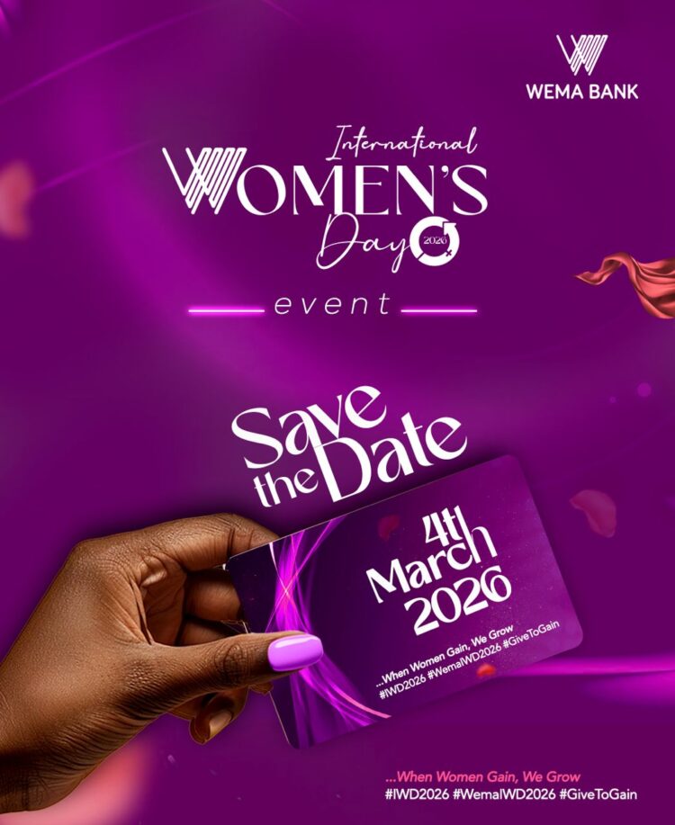 Wema Bank to host 2026 International Women’s Day event on March 4th