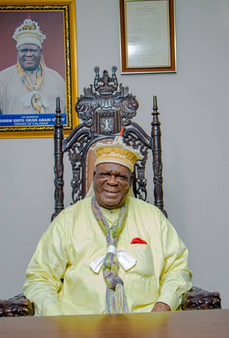 Obong of Calabar gives accolades to Governor Bassey Otu on efforts to bring back Lost Glory of Cross River State