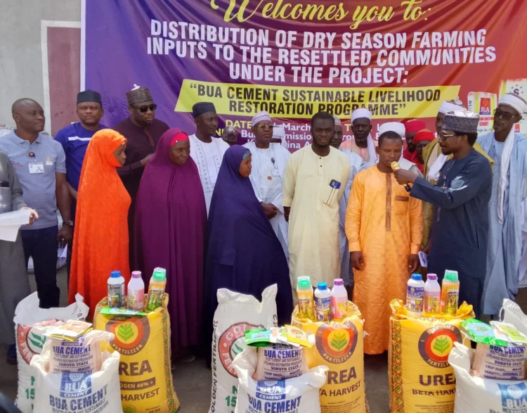 Sokoto: BUA Cement supports 1,500 resettled farmers with inputs, tools, training