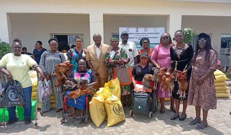 BATNF distributes poultry packages to 50 women with disabilities in Edo