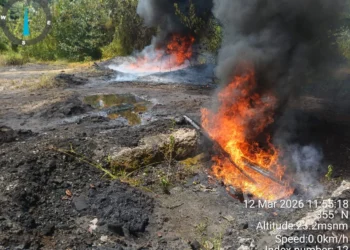 Navy destroys illegal crude oil storage site in Rivers