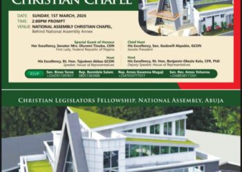 Christian Legislators fellowship to commission National Assembly chapel on March 1