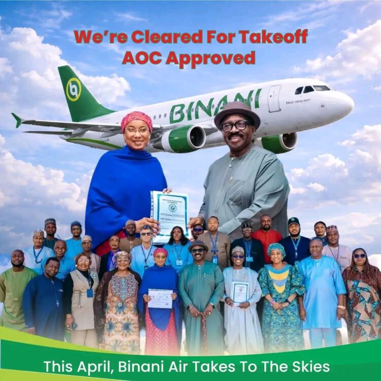 Binani Breaks Another Record, Secure Certificate For Airline Operations