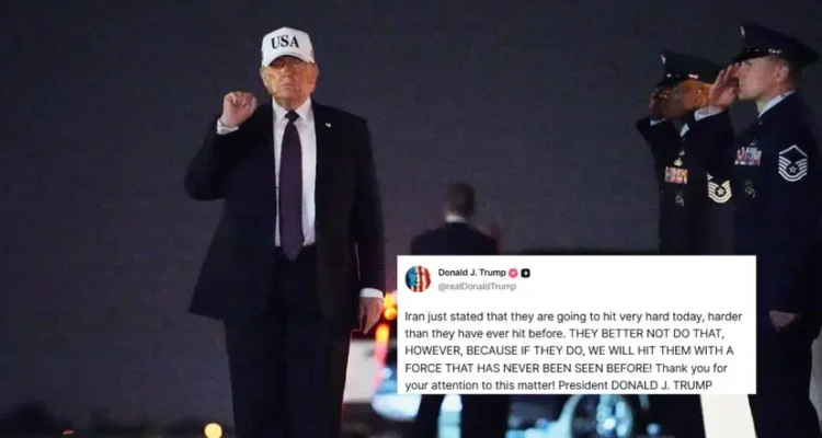 Trump warns Iran not to escalate conflict