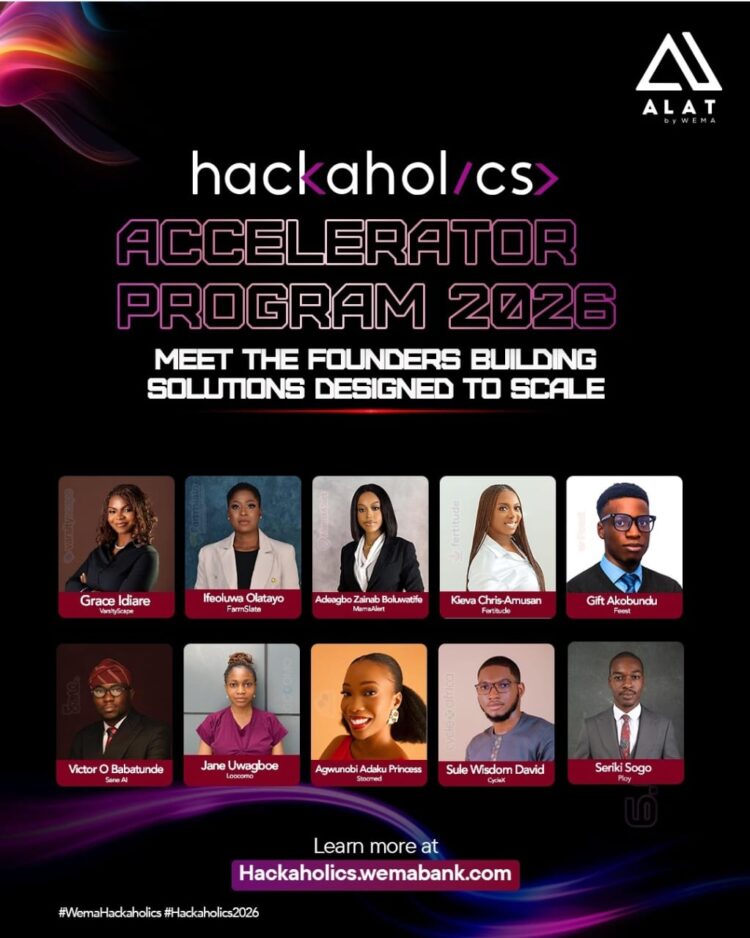 Wema Bank Launches Hackaholics Accelerator 2026 Cohort With Ten Startups