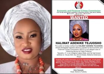 Wanted: EFCC goes after Halimat Adenike Tejuosho over financial crimes