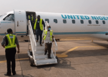 Bird strike grounds United Nigeria Airlines CRJ-900 aircraft