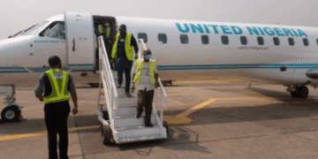 Bird strike grounds United Nigeria Airlines CRJ-900 aircraft