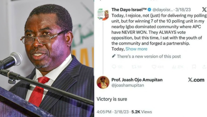 INEC chairman Amupitan disowns post backing Tinubu in 2023, says tweet fabricated