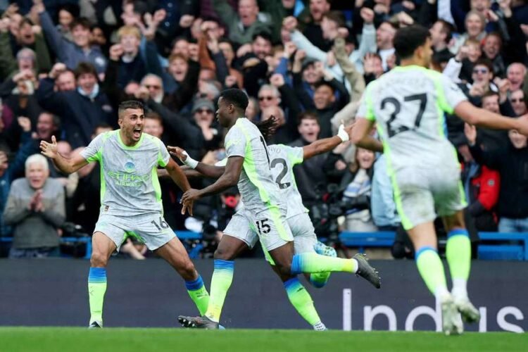 EPL: Manchester City beat Chelsea at Stamford Bridge, mount pressure on Arsenal