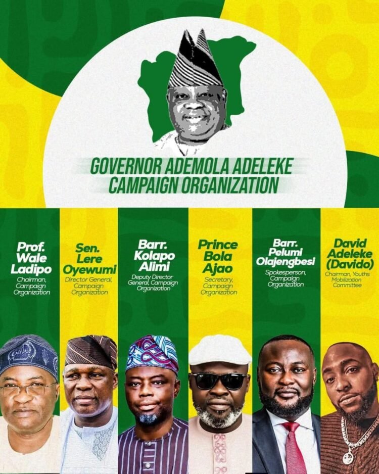 Gov. Adeleke Inaugurates 52-member campaign council, names Davido