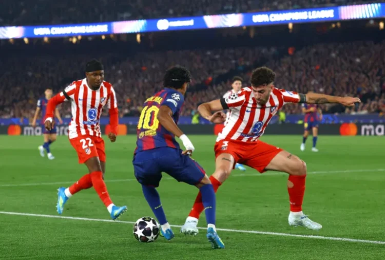 UCL Quarter-final: Atletico Madrid beat 10-man Barcelona 2-0