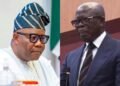 VIDEO: Oshiomhole, If You Become Unruly, We Will Use The Rules To Take You Out Of The Senate – Akpabio Warns