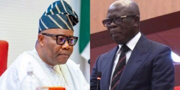 VIDEO: Oshiomhole, If You Become Unruly, We Will Use The Rules To Take You Out Of The Senate – Akpabio Warns
