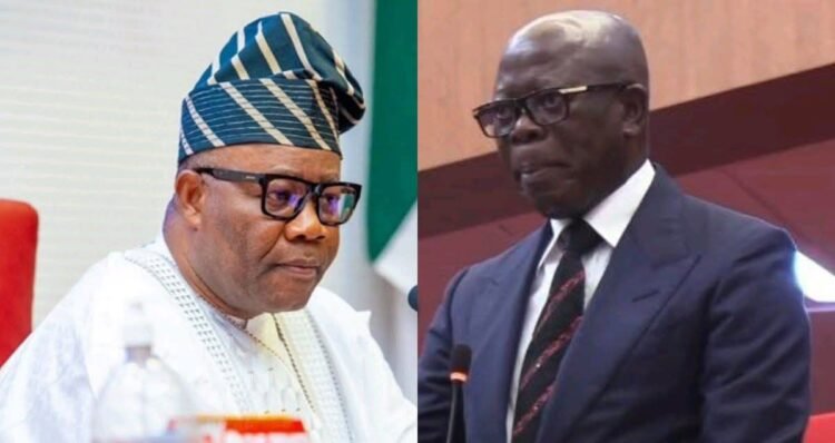 VIDEO: Oshiomhole, If You Become Unruly, We Will Use The Rules To Take You Out Of The Senate – Akpabio Warns