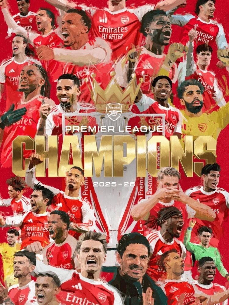 Arsenal crowned Premier League champions for first time in 22 years