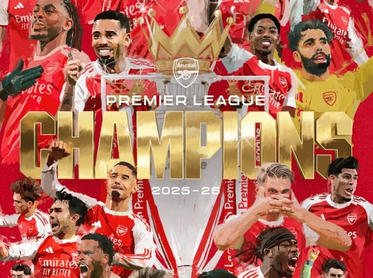 Arsenal crowned Premier League champions for first time in 22 years
