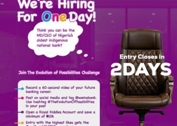 Wema Bank announces last call for submission of entries for ‘One-Day MD/CEO Children’s Day Initiative’