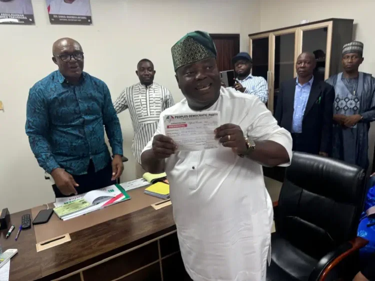 Senator Sandy Onor picks PDP presidential forms
