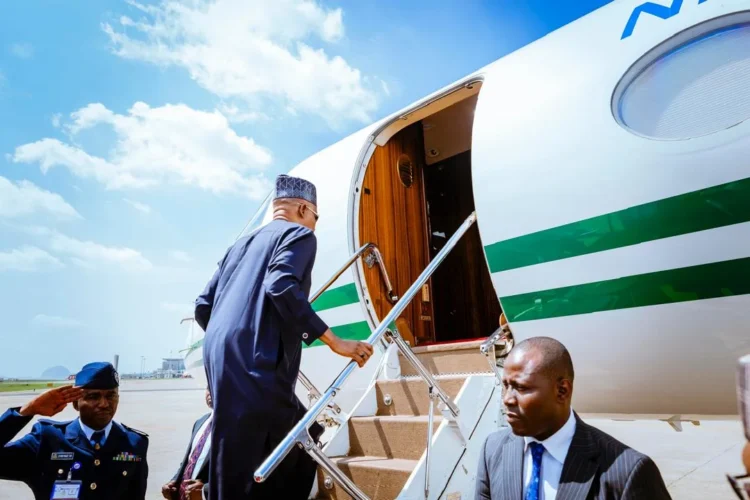 Shettima departs Abuja for Romuald Wadagni’s inauguration in Benin republic