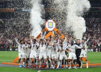 Aston Villa wins 2026 Europa League trophy, first since 1996