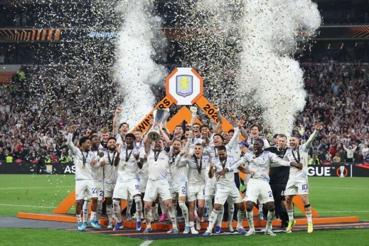 Aston Villa wins 2026 Europa League trophy, first since 1996