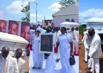 Amid tears, Actor Alexx Ekubo laid to rest in Arochukwu (Photos)