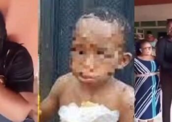 Woman Who Allegedly Brutalized 10-Year-Old Boy Cries Out As Anambra Government Takes Her Infant Away