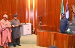 Tinubu swears-in Power, Foreign Affairs ministers