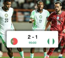 Portugal beat Super Eagles 2-1 in International friendly