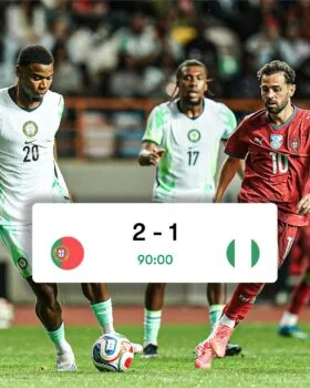 Portugal beat Super Eagles 2-1 in International friendly