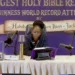 See the Nigerian woman attempting 144-hour Bible reading Guinness world record