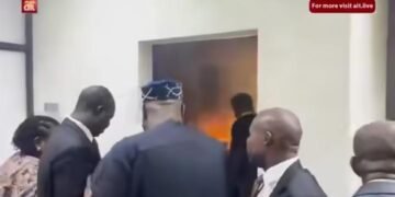 BREAKING: Fire guts Senate Wing of the National Assembly