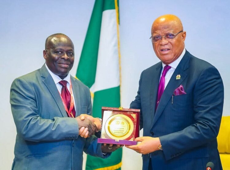 Gov. Eno congratulates UNIUYO new Vice-Chancellor, Prof. Chris Ekong