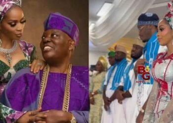 Billionaire Rasaq Okoya, Wife Shade present as four sons of the wealthy family inducted into prestigious island club