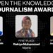 3 Journalists win ‘Open the Knowledge’ awards