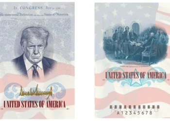 Trump reveals new US passport design